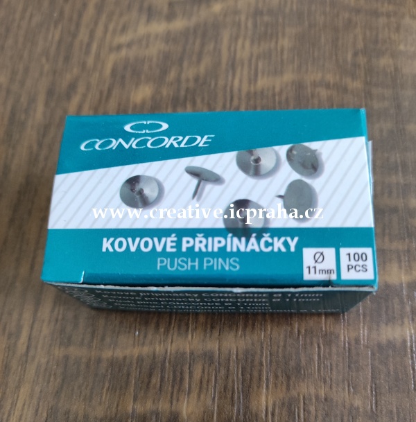 připínáčky 11mm/100ks Concorde